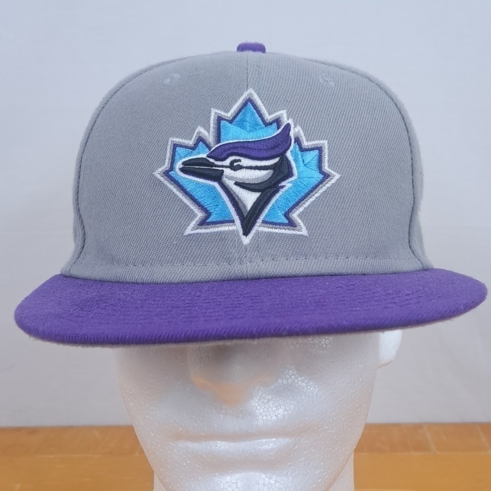 New Era Toronto Blue Jays embroidered logo gray & purple baseball snapback hat
